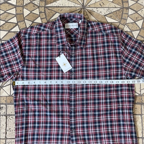 NWT COASTAORO buttoned short sleeve shirt/ Medium - Picture 7 of 10